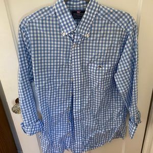 Vineyard Vines light blue gingham button up
